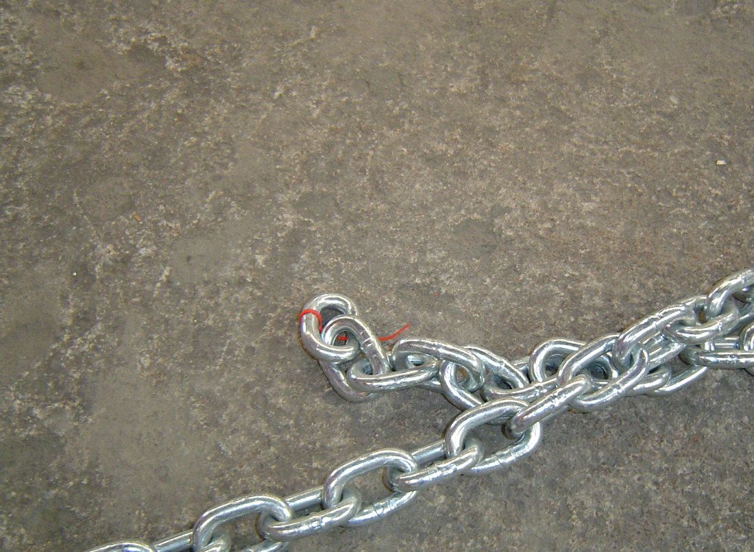 Cadena galvanizada de lastre