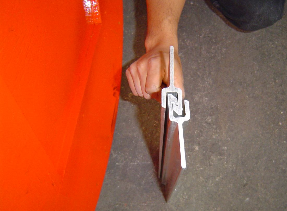 Conector de aluminio entre tramos