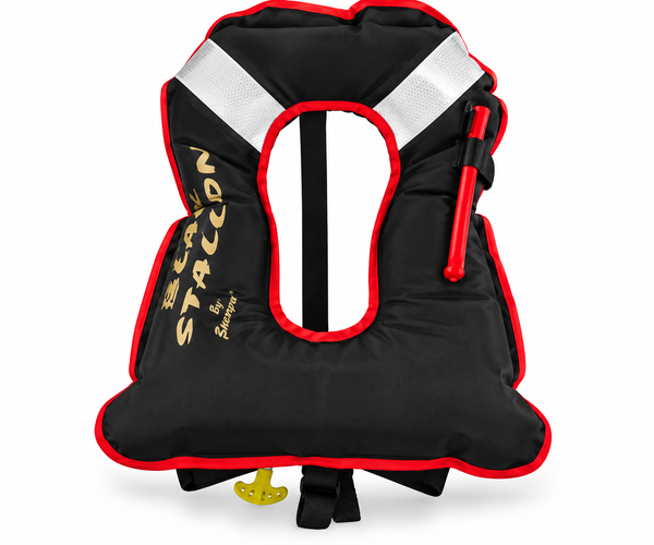 Chaleco Inflable Black Stallion · frontal
